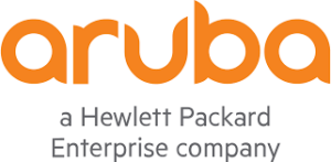 Aruba A Hewlett Packard Company logo